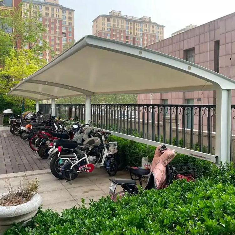 新化县膜结构电动车棚